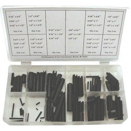 Roll Pin Assortment,120 Piece